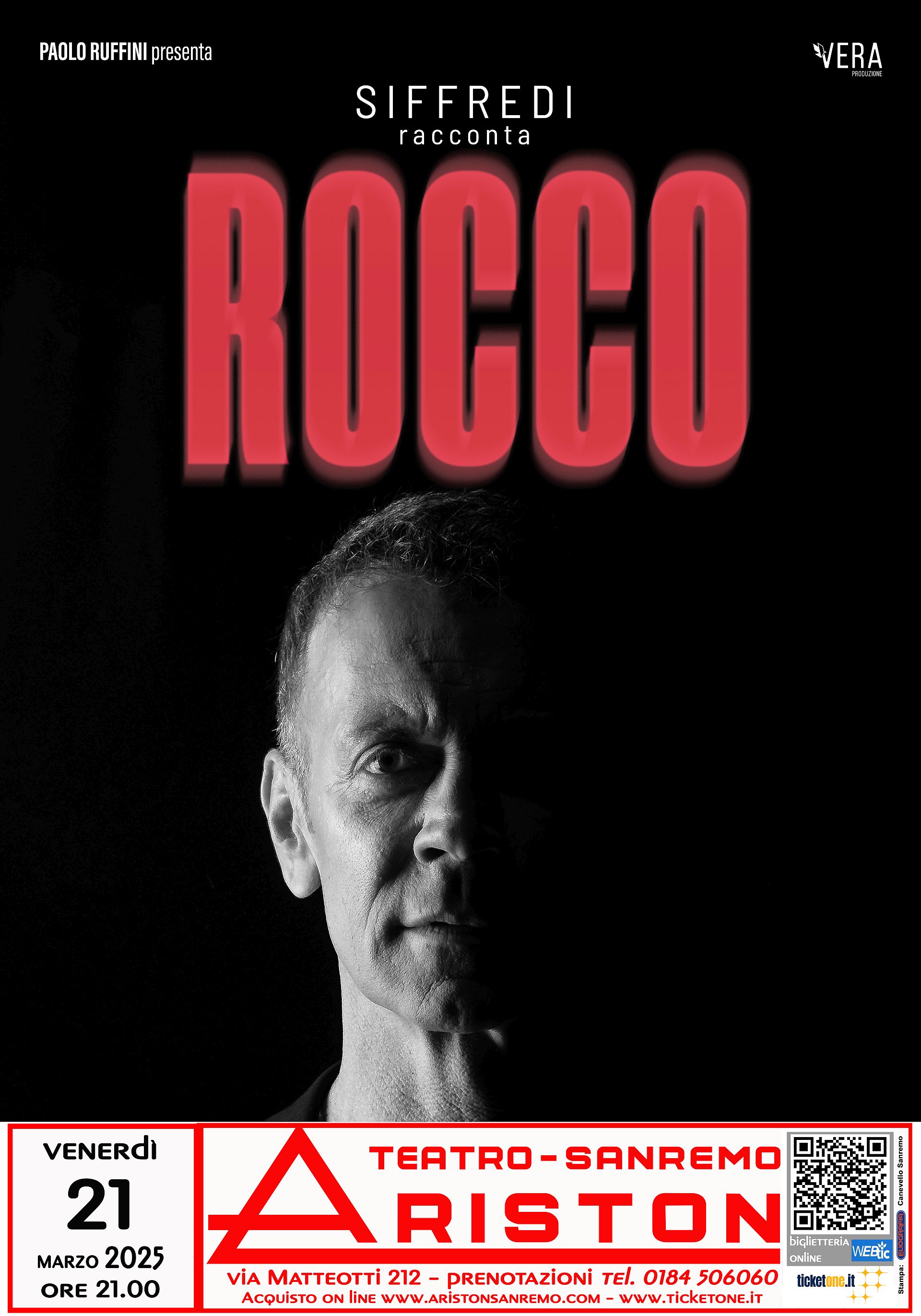 SIFFREDI RACCONTA ROCCO - Teatro Ariston Sanremo